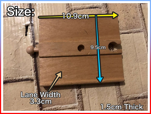 Vintage Wooden Roadway Track Piece: Roadway Short Straight (One Sided (One Piece Supplied)