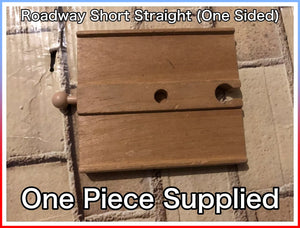 Vintage Wooden Roadway Track Piece: Roadway Short Straight (One Sided (One Piece Supplied)