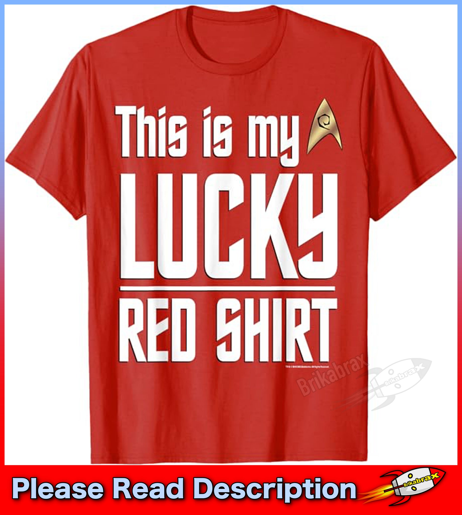 Star Trek Original Series Lucky Red Shirt - New