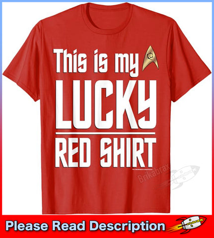 Star Trek Original Series Lucky Red Shirt - New