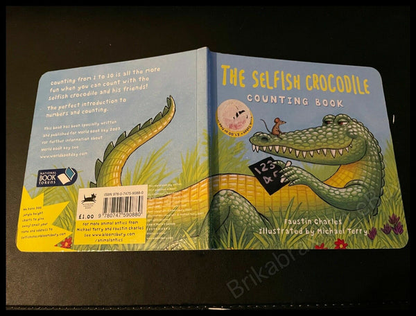 The Selfish Crocodile Counting Book World Book Day Edition by Faustin Charles Boardback Book