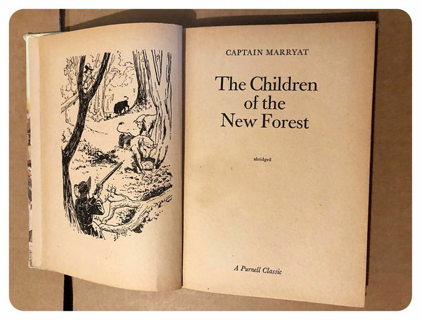 The Children of the New Forest A Purnell Classic - Captain Marryat Hardback Book 1976