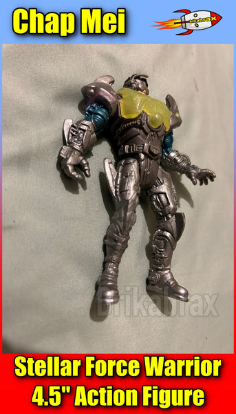 Vintage Chap Mei Stellar Force Warrior 4.5" Action Figure Circa Late 1990s #CH04