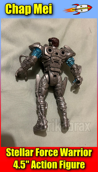 Vintage Chap Mei Stellar Force Warrior 4.5" Action Figure Circa Late 1990s #CH04