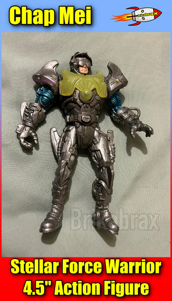 Vintage Chap Mei Stellar Force Warrior 4.5" Action Figure Circa Late 1990s #CH04