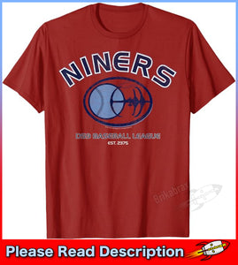 Star Trek DS9 Niners Baseball League Logo T-Shirt - New