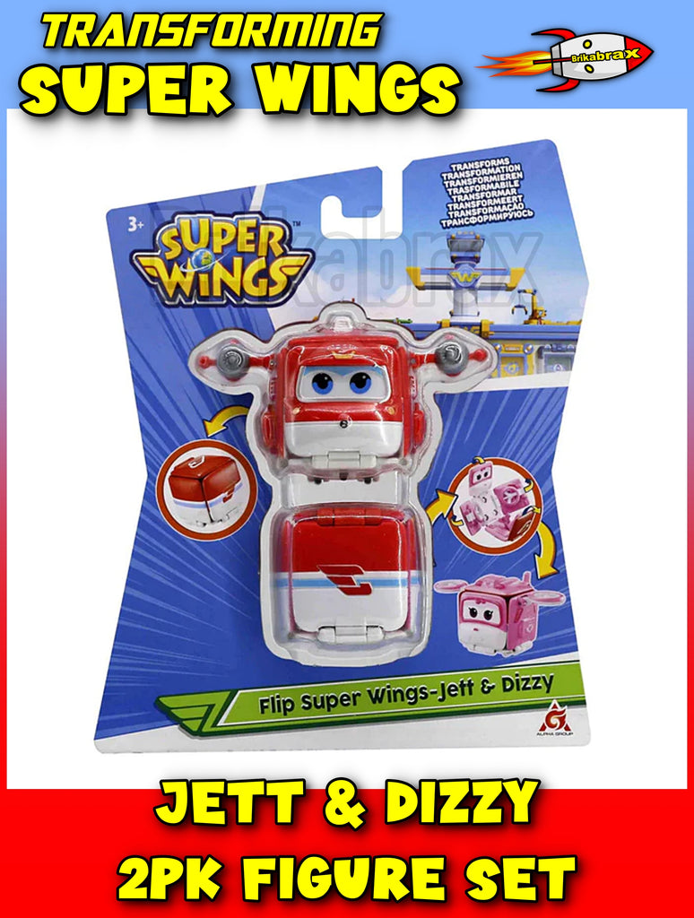 Super Wings Flip Jett & Dizzy Transforming 2pk Figure Set — Toys