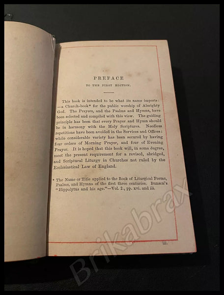 The Church Book: Common Prayer - Holy Bible by Rev Robert Ainslie Hardback RARE BOOK Published in 1867