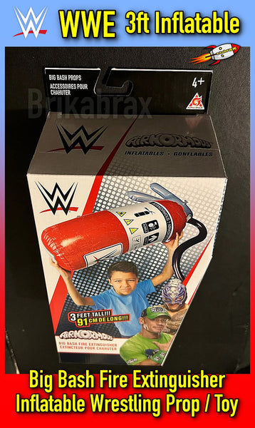 WWE Big Bash Fire Extinguisher 3ft Inflatable Wrestling Prop / Toy - Brand New