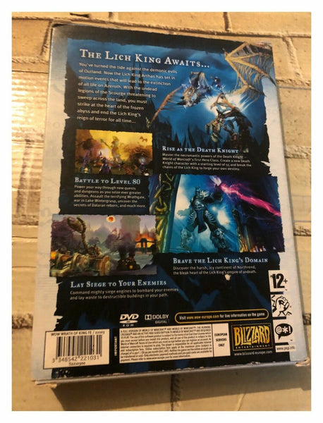 World of WarCraft: The Wrath of The Lich King Expansion Set (PC, 2008) SOLD USED