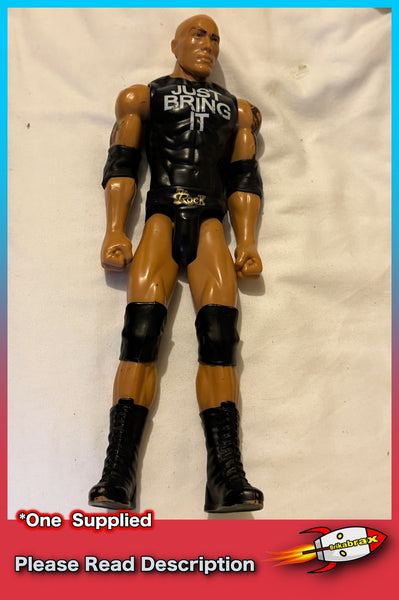 WWE The Rock Dwayne Johnson 12"  Figure Mattel 2011 Just Bring It - USED
