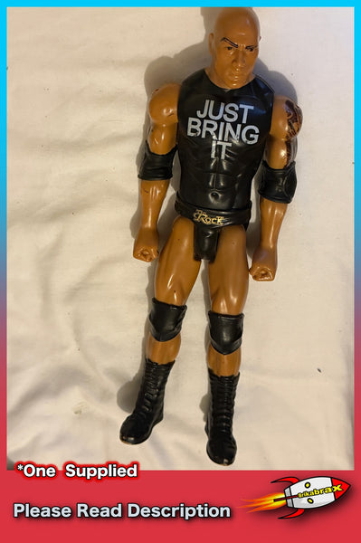 WWE The Rock Dwayne Johnson 12"  Figure Mattel 2011 Just Bring It - USED