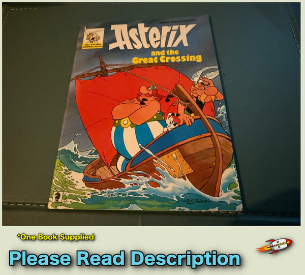 Asterix and the Great Crossing Classic Asterix Paperback Book By Goscinny,Uderzo, 1987 USED