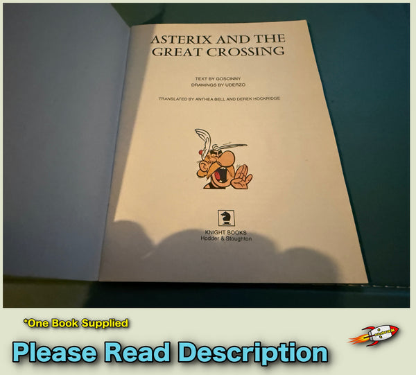 Asterix and the Great Crossing Classic Asterix Paperback Book By Goscinny,Uderzo, 1987 USED