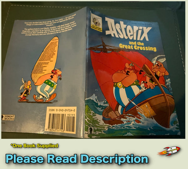Asterix and the Great Crossing Classic Asterix Paperback Book By Goscinny,Uderzo, 1987 USED