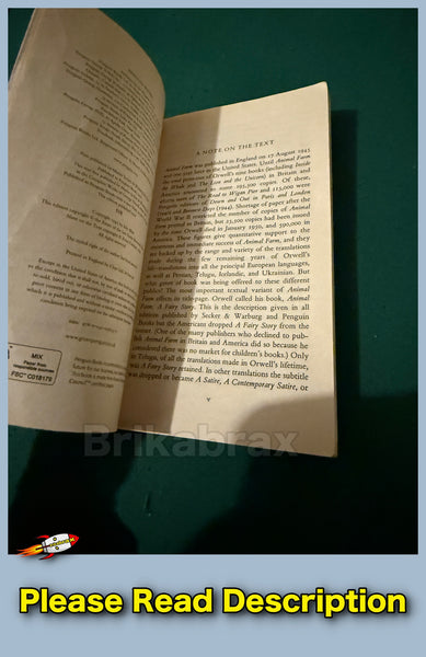 Animal Farm by George Orwell Paperback Book 2008 Edition A Penguin Book