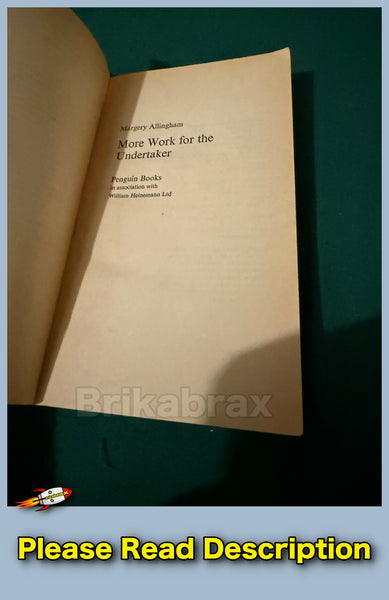 More Work for the Undertaker by Margery Allingham Penguin Paperback Book 1975