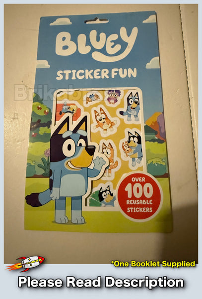 Bluey Sticker Fun 100 Piece Sticker Set - NEW