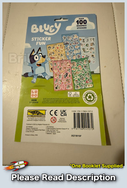 Bluey Sticker Fun 100 Piece Sticker Set - NEW
