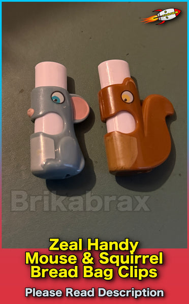 Zeal Handy Mouse & Squirrel Bread Bag Clips - Bagged