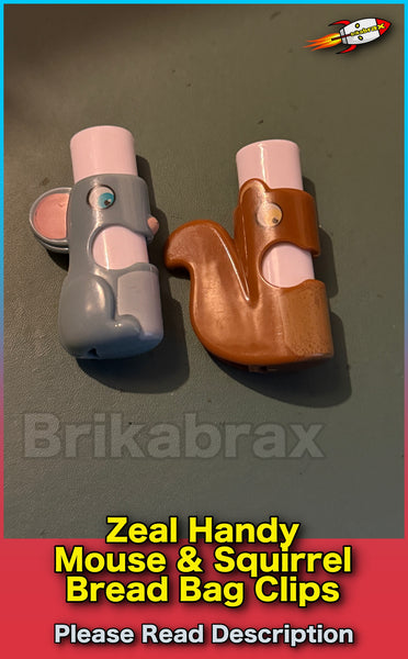 Zeal Handy Mouse & Squirrel Bread Bag Clips - Bagged