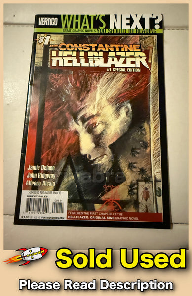 DC Comics : Hellblazer #1 Special Edition 2010 John Constantine Single Issue Comic - SOLD USED