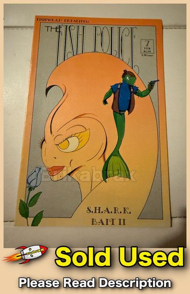 Fish Police #7 - 1987 Fishwrap Productions Comics - Sold Used
