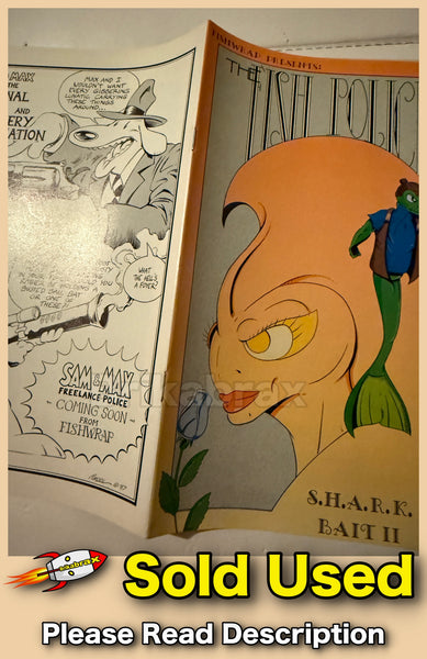 Fish Police #7 - 1987 Fishwrap Productions Comics - Sold Used
