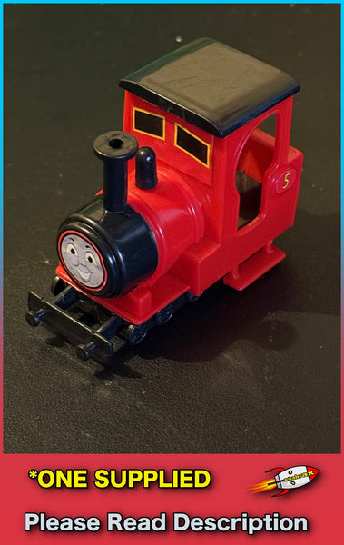 Bootleg Toy Train - Plastic Toy Red No. 5 Tank Engine - SOLD USED
