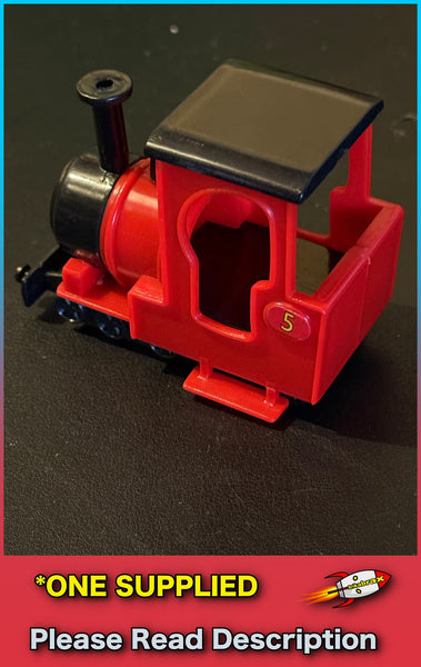 Bootleg Toy Train - Plastic Toy Red No. 5 Tank Engine - SOLD USED