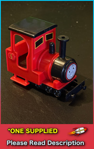 Bootleg Toy Train - Plastic Toy Red No. 5 Tank Engine - SOLD USED