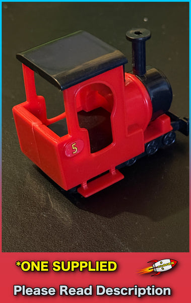 Bootleg Toy Train - Plastic Toy Red No. 5 Tank Engine - SOLD USED
