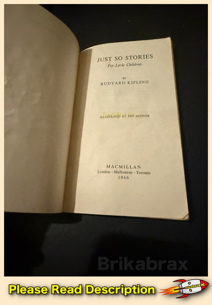 Just So Stories by Rudyard Kipling Vintage Paperback Book 1966 Edition
