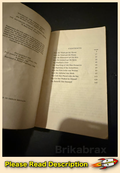 Just So Stories by Rudyard Kipling Vintage Paperback Book 1966 Edition
