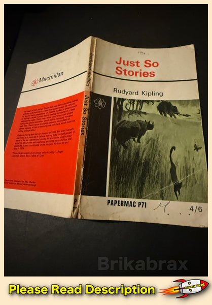 Just So Stories by Rudyard Kipling Vintage Paperback Book 1966 Edition