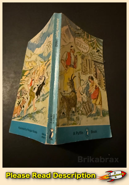 HEIDI by Johanna Spyri A Vintage Puffin Paperback Book 1972