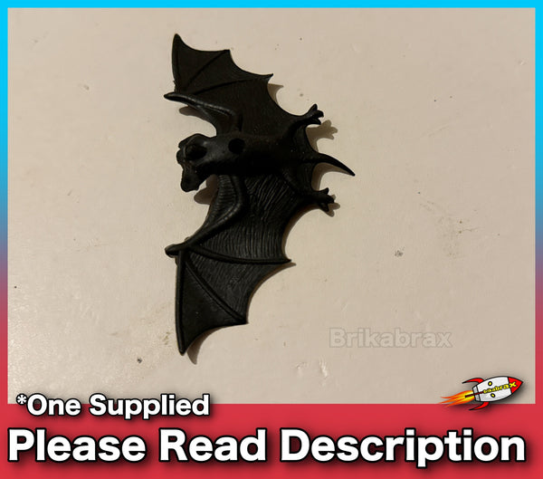 Small Plastic Rubber Joke Halloween Bat - SOLD USED