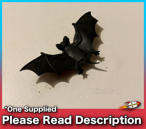 Small Plastic Rubber Joke Halloween Bat - SOLD USED