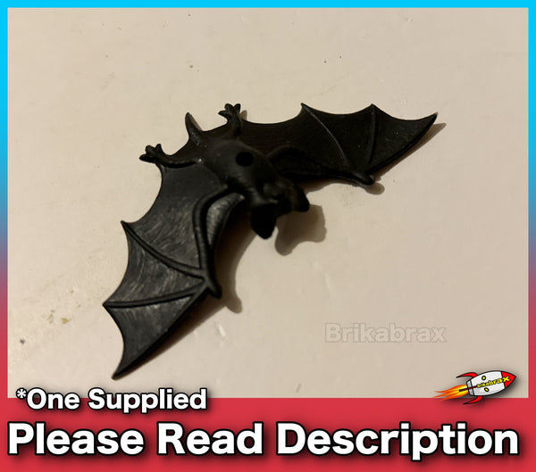 Small Plastic Rubber Joke Halloween Bat - SOLD USED