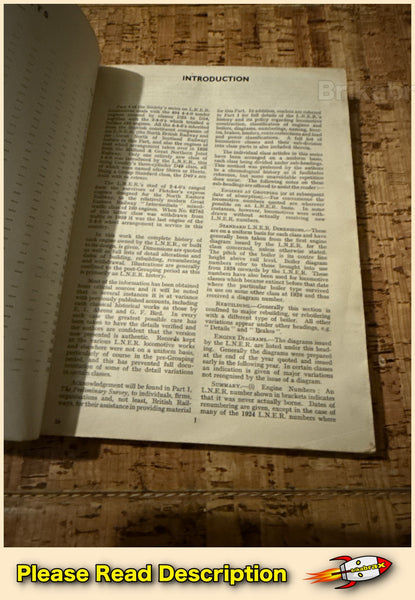 Locomotives of the L.N.E.R. Part 4: Tender Engines Classes D25 to E7 Paperback Book 1968 - SOLD USED