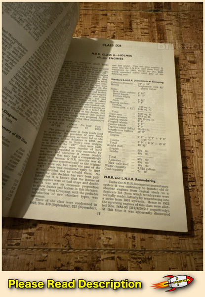 Locomotives of the L.N.E.R. Part 4: Tender Engines Classes D25 to E7 Paperback Book 1968 - SOLD USED