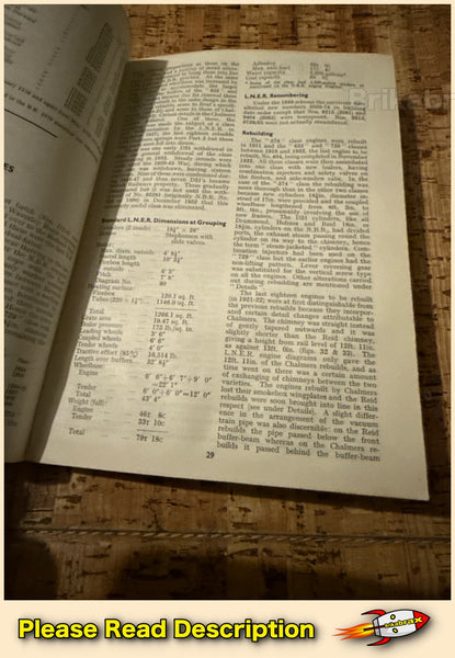 Locomotives of the L.N.E.R. Part 4: Tender Engines Classes D25 to E7 Paperback Book 1968 - SOLD USED