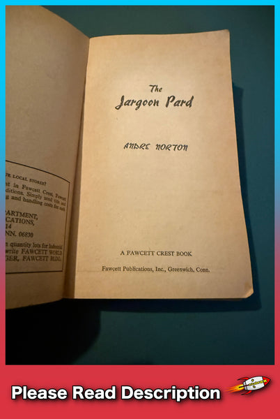 The Jargoon Pard by Andre Norton Paperback Book 1974 A Fawcett Book SOLD USED