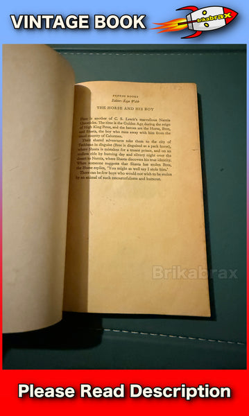 The Horse and His Boy C S Lewis A Puffin Paperback Book 1977 SOLD USED