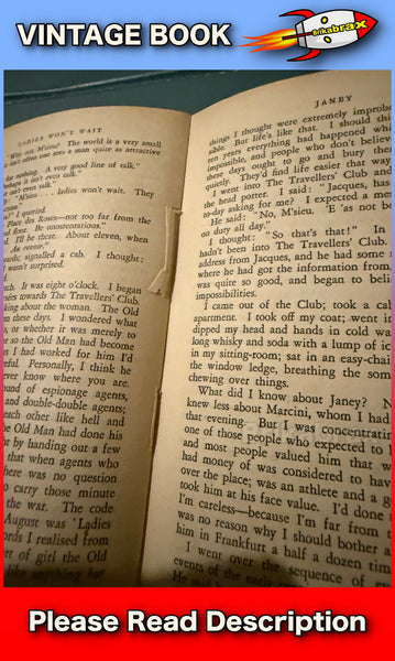 Ladies Won't Wait by Peter Cheyney Fontana Paperback Book 1954 SOLD USED