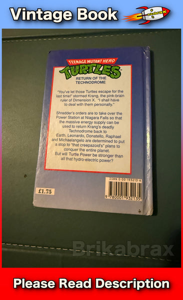 Teenage Mutant Hero Turtles Return of the Technodrome Kids Book