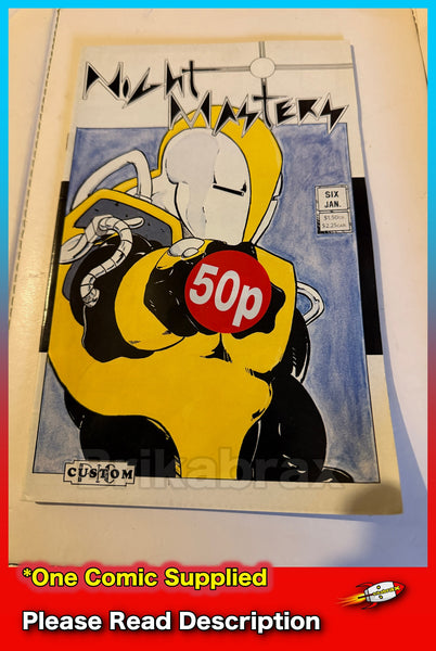 Custom Pic Comics: Night Masters No. 6 (#6) 1987 - SOLD USED