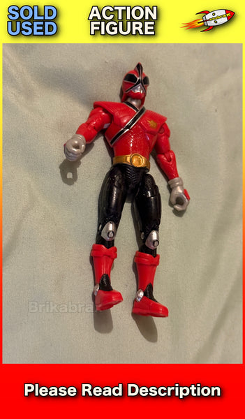Bandai Power Rangers Samurai RED RANGER FIRE 4.5" Action Figure 2010 SOLD USED