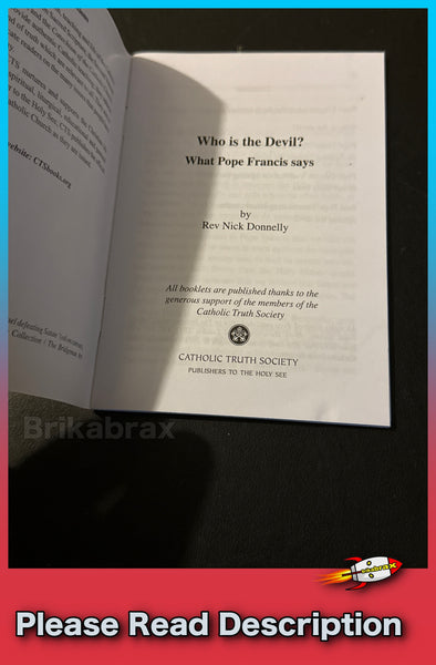 Who is the Devil?: What Pope Francis Says written by Reverend Nick Donnelly Paperback Book - SOLD USED (Copy) (Copy)