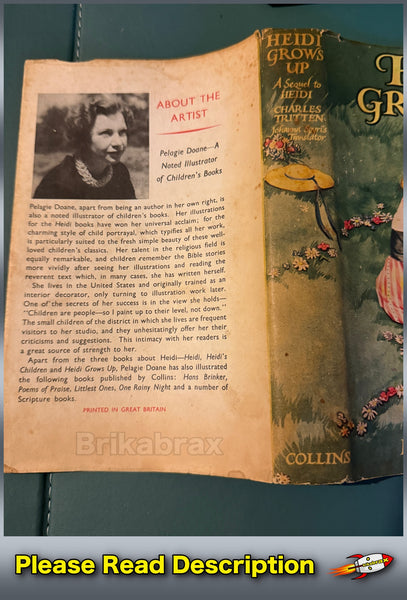 Heidi Grows Up by Charles Tritten Collins Hardback Book Published 1968